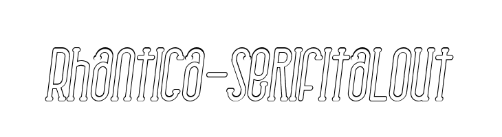Rhantica-SerifItalOut  font caratteri gratis