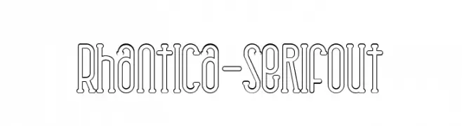 Rhantica-SerifOut  Fuentes Gratis Descargar