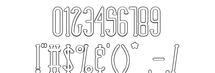 Rhantica-SerifOut Font OTHER CHARS