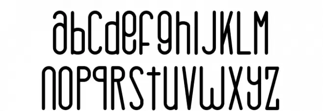 Rhantica फ़ॉन्ट लोअरकेस