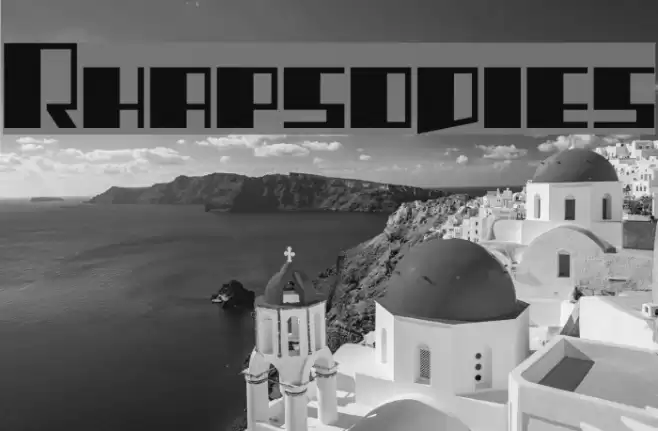 Rhapsodies Font examples
