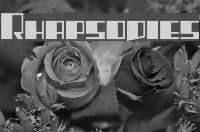 Rhapsodies Font examples
