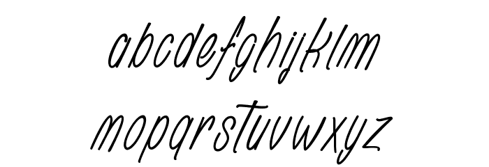 Rhapsodize Slim_PersonalUseOnly Шрифта строчной