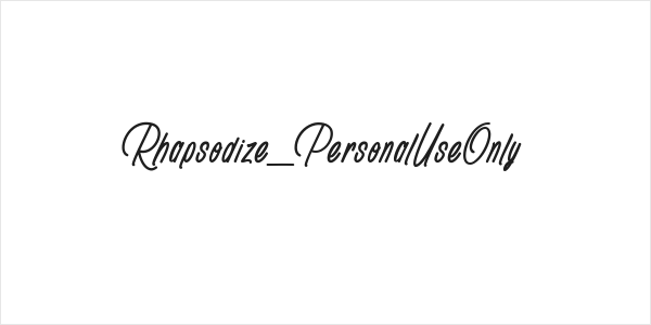 Rhapsodize_PersonalUseOnly Logo