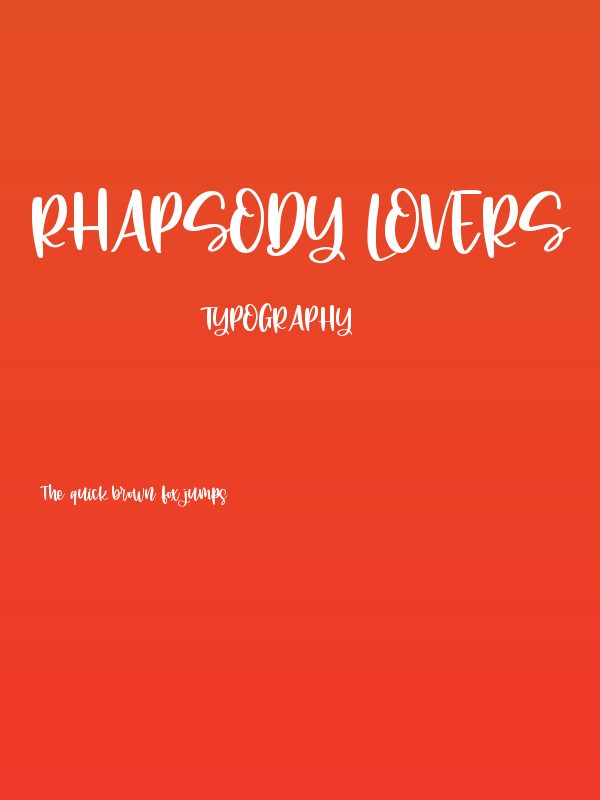 Rhapsody lovers Poster