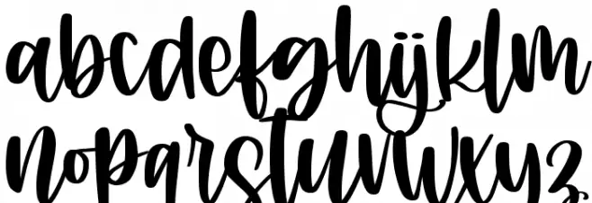 Rhapsody lovers Font LOWERCASE