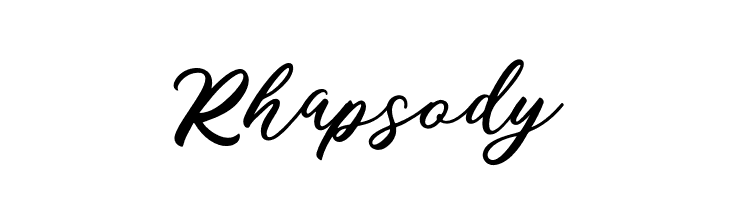 Rhapsody  font caratteri gratis