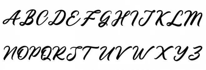 Rhapsody Schriftart Groß
