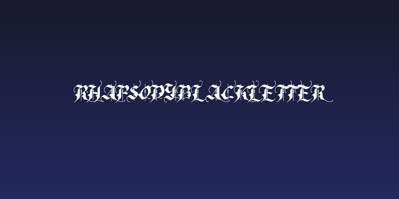 RhapsodyBlackLetter Social Header