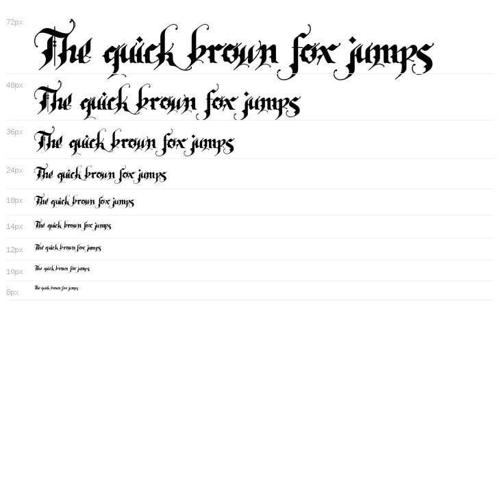 RhapsodyBlackLetter Waterfall