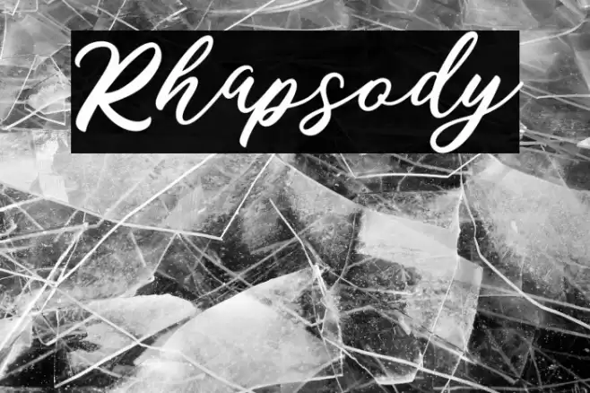 Rhapsody Font examples
