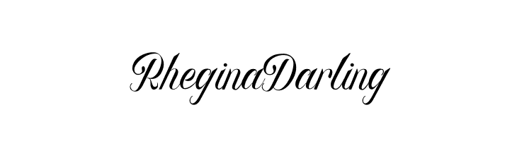 Rhegina Darling  Frei Schriftart Herunterladen