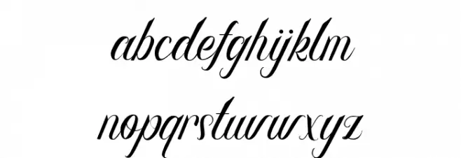 Rhegina Darling Font LOWERCASE