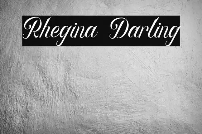 Rhegina Darling Font examples