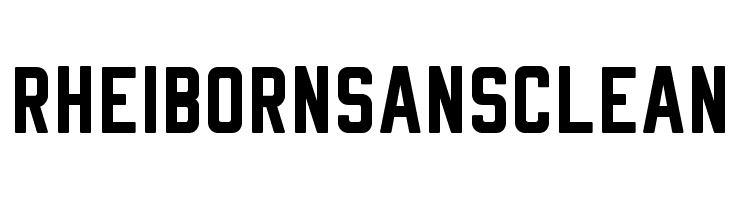 Rheiborn Sans Clean  Скачать бесплатные шрифты