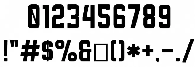 Rheiborn Sans Clean Font OTHER CHARS