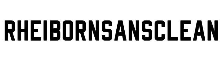 Rheiborn Sans Clean  les polices de caractères gratuit tlcharger