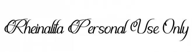 Rheinalita Personal Use Only  baixar fontes gratis