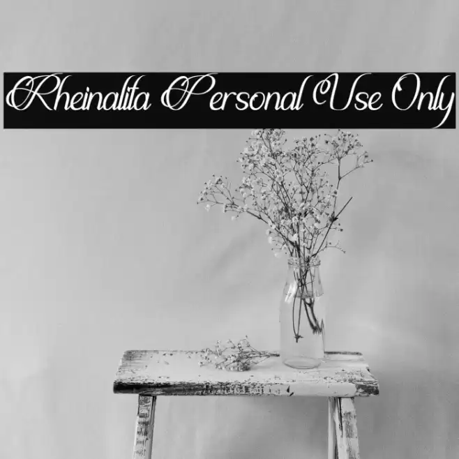 Rheinalita Personal Use Only Fuentes examples