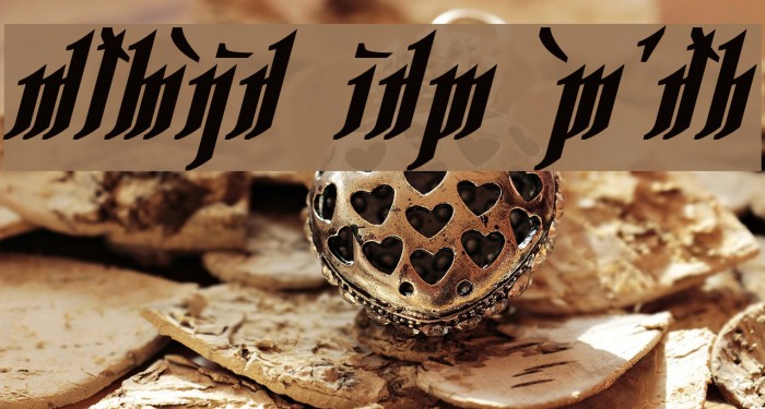 Rhesimol Bold Italic Font examples