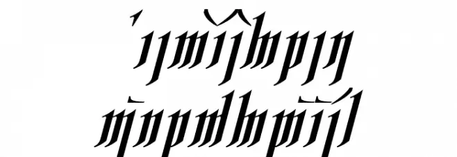 Rhesimol Italic Fonte MAIÚSCULAS