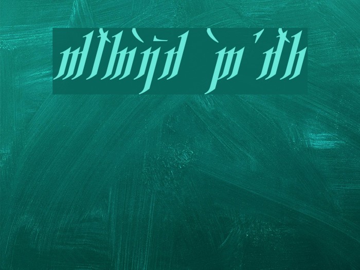 Rhesimol Italic Font examples