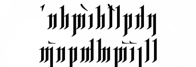 Rhesimol Caratteri MINUSCOLO