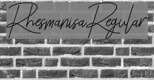 Rhesmanisa-Regular Font examples