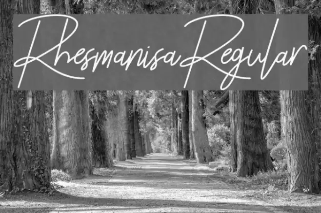 Rhesmanisa-Regular Font examples