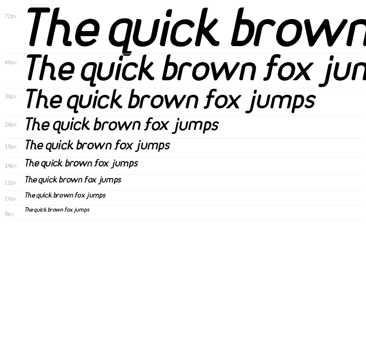 Rhetoric Bold Italic Waterfall