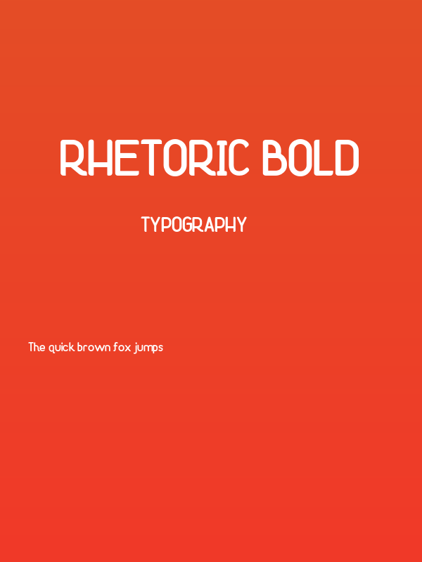 Rhetoric Bold Poster