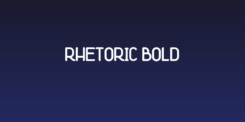 Rhetoric Bold Social Header