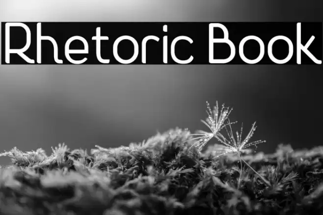 Rhetoric Book フォント examples