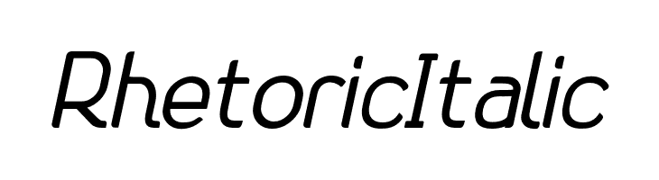 Rhetoric Italic  font caratteri gratis