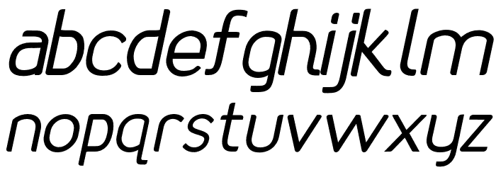 Rhetoric Italic Font LOWERCASE