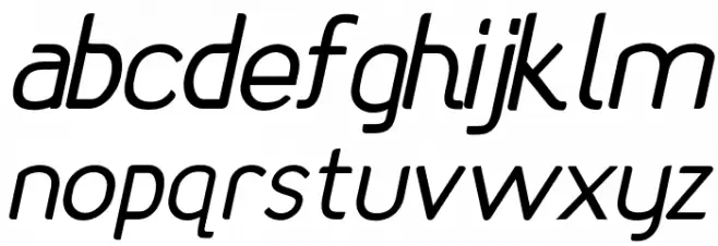Rhetoric Italic フォント 小文字