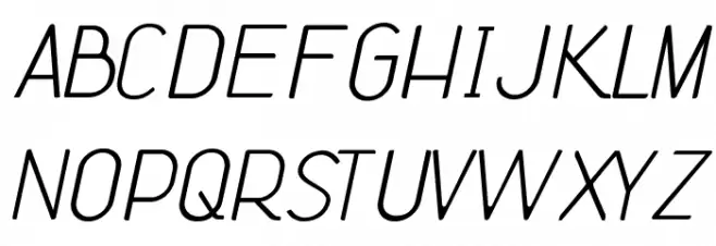 Rhetoric Light Italic Polices MAJUSCULES
