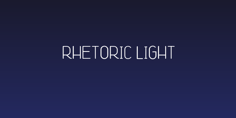 Rhetoric Light Social Header