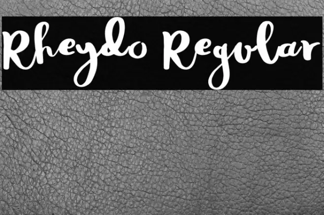 Rheydo Regular Font examples