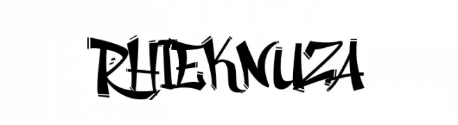 Rhieknuza  Frei Schriftart Herunterladen