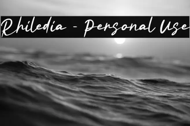 Rhiledia - Personal Use Font examples