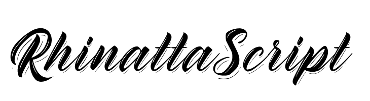 Rhinatta Script  नि: शुल्क फ़ॉन्ट्स डाउनलोड