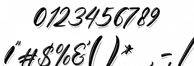 Rhinatta Script Font OTHER CHARS