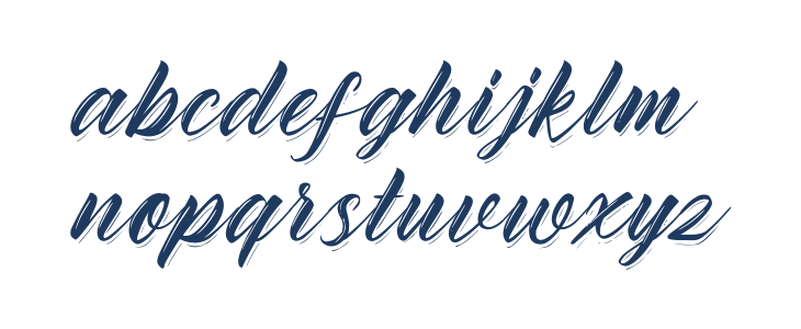 Rhinatta Script Lowercase