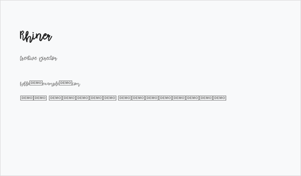 Rhiner Business Card