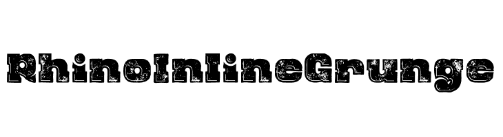 Rhino Inline Grunge  baixar fontes gratis