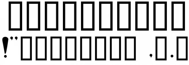 Rhino Font OTHER CHARS