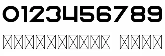 Rhino Font OTHER CHARS