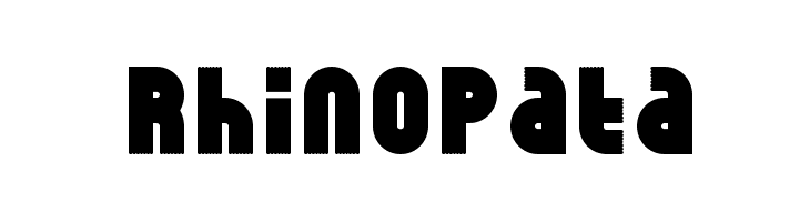 RhinoPata  font caratteri gratis