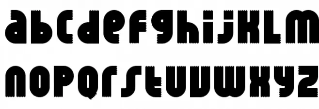 RhinoPonta Schriftart Kleinbuchstaben